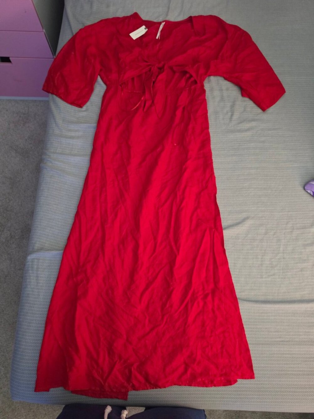 by Anthropologie Red Maxi Dress New With Tags Size S